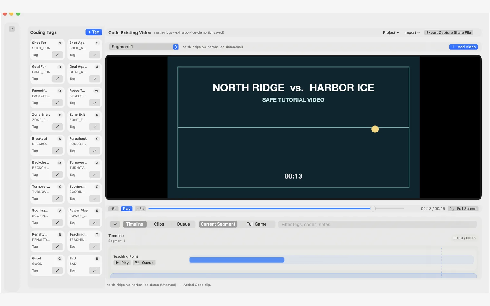 Kaish Capture code existing video workflow