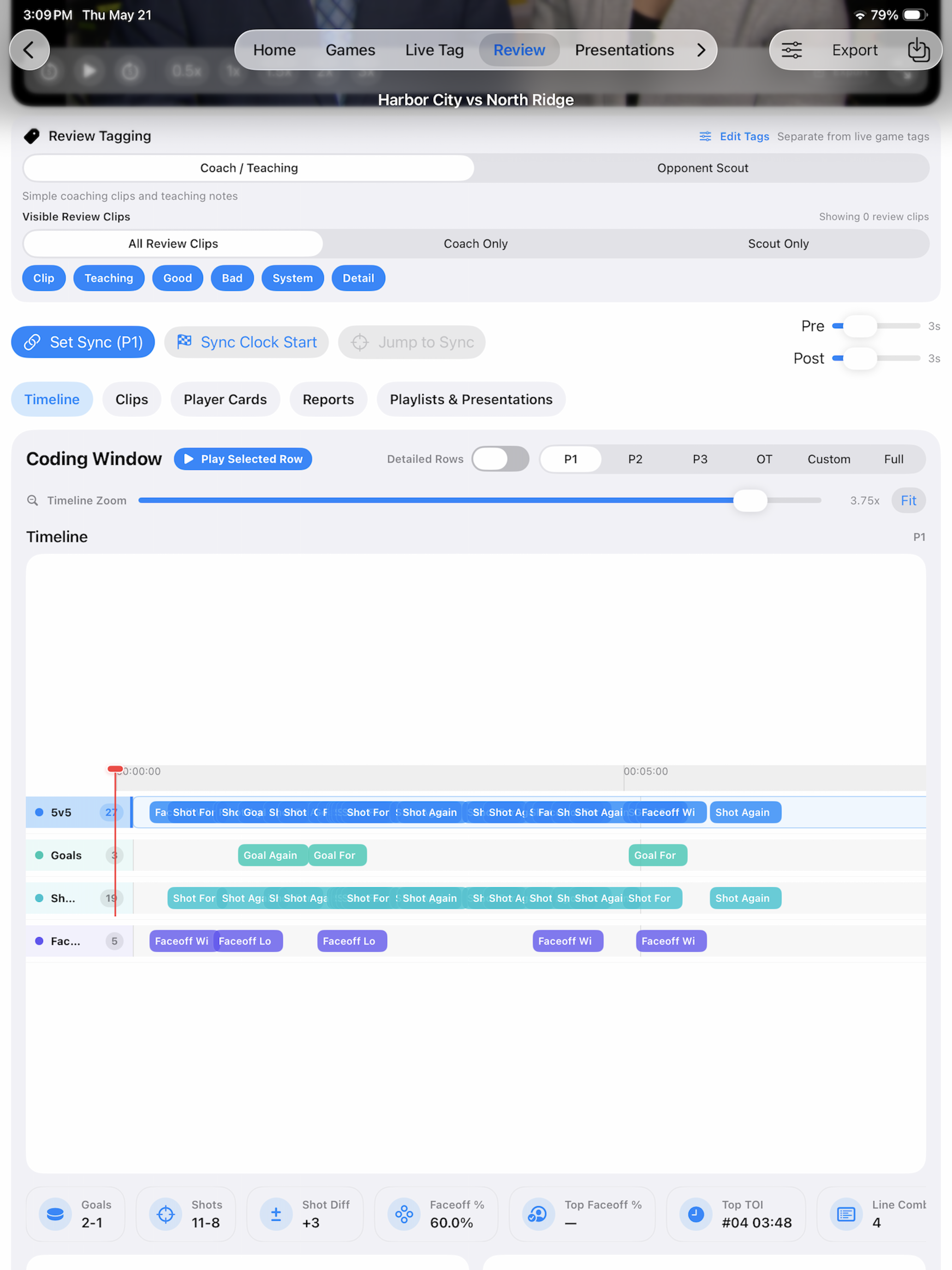 Kaish App review timeline screen
